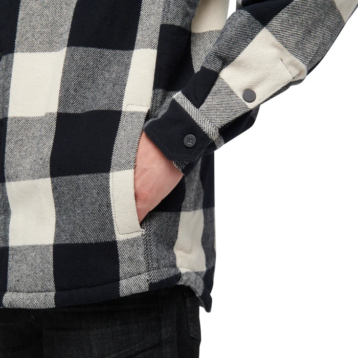 Black Diamond Project Lined Flannel Hemd langarm black/off white (Herren)