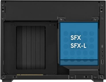 Lian Li DAN Cases A4-H2O, PCIe 5.0, schwarz, Mini-ITX