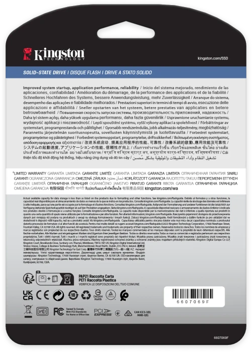 Kingston DC2000B Data Center Series Boot SSD - 0.4DWPD 960GB, M.2 2280 / M-Key / PCIe 4.0 x4