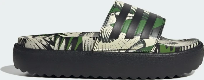 adidas Platform Adilette crew green/core black (Damen)