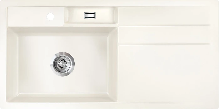 systemceram Bela 100 F Einbau Becken links magnolie