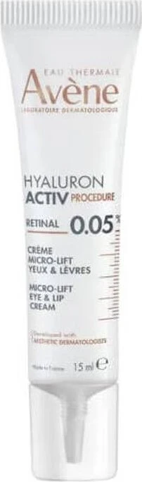 Pierre Fabre Avène Hyaluron Activ Procedure 0.05% Retinal Micro-Lifting Creme für Augen & Lippen, 15ml