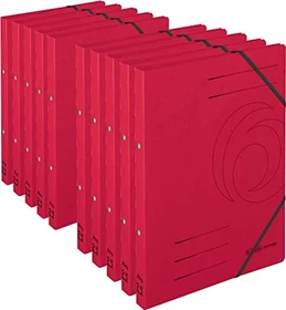 Herlitz Ringbuch 2-Ring Colorspan, 25mm, A4, rot, 10er-Pack