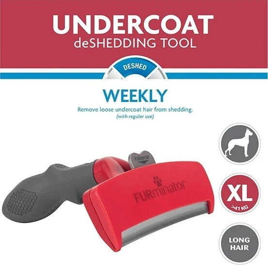 FURminator deShedding Tool für sehr große Hunde mit langem Fell, Version 2