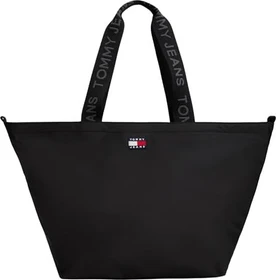 Tommy Hilfiger Essential Logomuster Tote Shopper schwarz