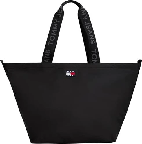 Tommy Hilfiger Essential Logomuster Tote Shopper schwarz