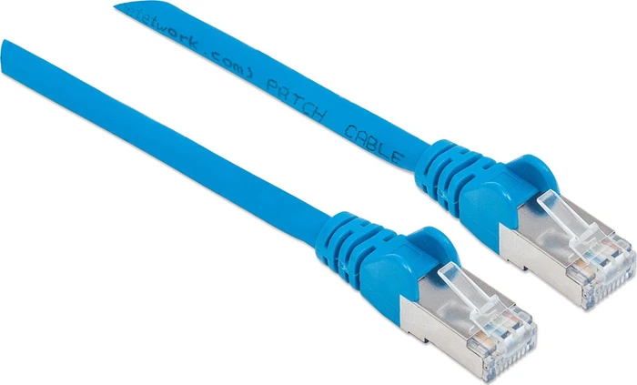 Intellinet Patchkabel, Cat7/Cat6a, S/FTP, RJ-45/RJ-45, 15m, blau
