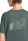 Jack Wolfskin Vonnan Graphic Funktionsshirt kurzarm ridge leaf slate green (Damen) Vorschaubild