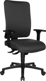 Topstar Open X (P) Bürostuhl inkl. Armlehnen, Fußkreuz Kunststoff schwarz, Bezug Stoff anthrazit