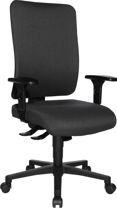 Topstar Open X (P) Bürostuhl inkl. Armlehnen, Fußkreuz Kunststoff schwarz, Bezug Stoff anthrazit