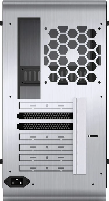 Jonsbo U4 Plus, silber, Glasfenster