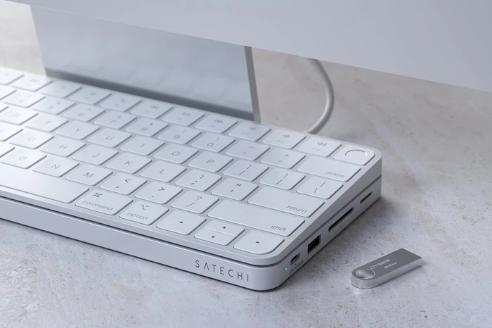 Satechi Slim Dock für 24" iMac 2021, Silver, USB-C 3.1 [Stecker]