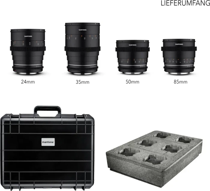 Samyang VDSLR Kofferset MK2 für Sony E