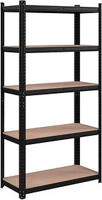 Songmics Schwerlastregal 90x180x40cm schwarz