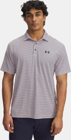 Under Armour Playoff 3.0 Stripe Poloshirt kurzarm prime pink/midnight navy (Herren)