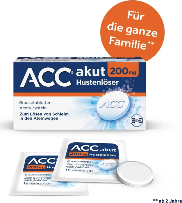 Hexal ACC Akut 200 Brausetabletten, 20 Stück