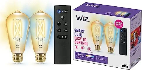 WiZ Whites Filament LED-Set 6.7W E27 ST64