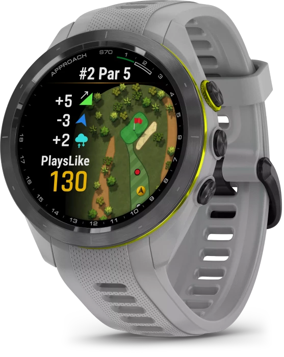 Garmin Approach S70 42mm GPS-Golfuhr black ceramic/powder grey