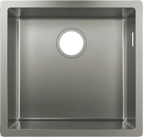 Hansgrohe S71 S719-U400 400 Unterbau Becken mittig edelstahl