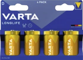 Varta Longlife Mono D, 4er-Pack