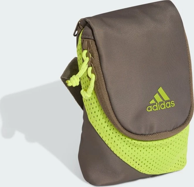 adidas Teamgeist Small Item Umhängetasche blanch brown/semi solar yellow