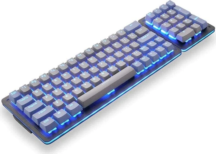 Mountain Mineral Keycap Set, Kunststoff (PBT) Double-Shot, grau/blau, 113 Tasten (104+9), ANSI-US