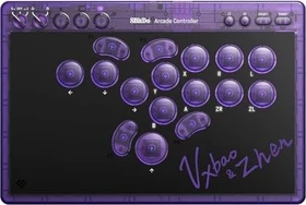8BitDo Arcade Controller Signature Edition transparent purple (Switch 2/Switch/PC)
