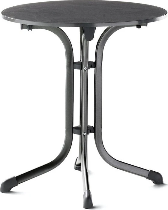 Sieger Boulevard vivodur Klapptisch 68cm eisengrau/schieferdekor anthrazit