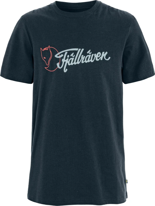 Fjällräven Archive Logo T-Shirt kurzarm dark navy (Herren)