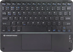 Conceptronic TOBIN01BUS 10-Zoll-Bluetooth-Tastatur mit Touchpad, Bluetooth, US (120850907101)