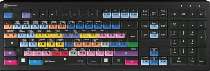 LogicKeyboard Astra 2 Pro Avid Media Composer PC, USB, DE