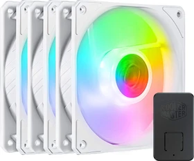 Cooler Master SickleFlow 120 ARGB White Edition, LED-Steuerung, 120mm, 3er-Pack