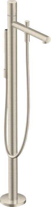 Hansgrohe AXOR Uno Einhebel-Wannenmischer bodenstehend mit Zerogriff brushed nickel