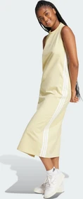 adidas Essentials 3-Streifen Long Racerback Kleid powder yellow/white (Damen)