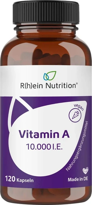 R(h)ein Nutrition Vitamin A 10.000 I.E. Kapseln, 120 Stück
