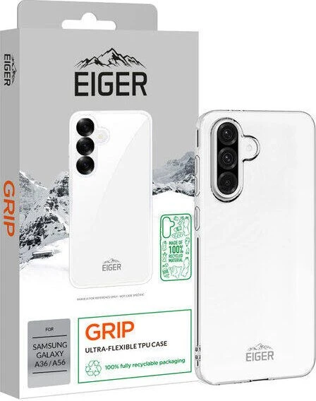 Eiger GRS Grip Case für Samsung Galaxy A36/A56 transparent
