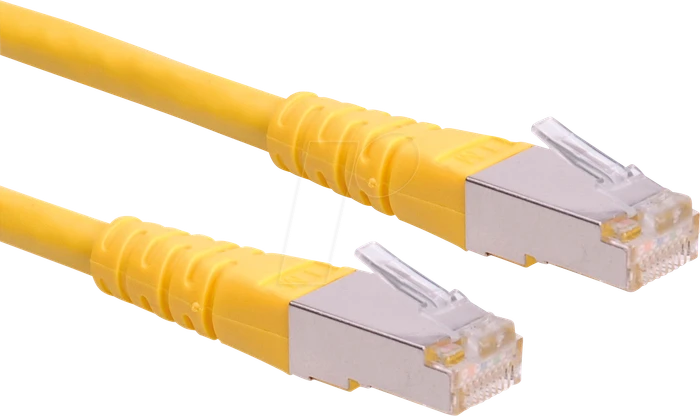 Roline / Secomp GHMT Patchkabel, Cat6, S/FTP, RJ-45/RJ-45, 7m, gelb