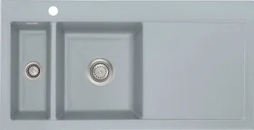 systemceram Mera 100 F Einbau Becken links titan