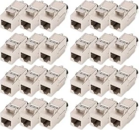 Digitus CAT 8.1 Keystone Modul, geschirmt, werkzeugfreier Montageanschluss 24 Stück