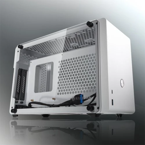 Raijintek Ophion, weiß, Glasfenster, Mini-ITX