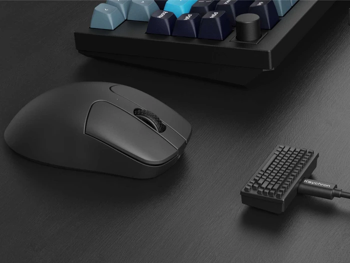 Keychron M2 4K Wireless Mouse schwarz, USB/Bluetooth