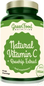 GreenFood Vitamin C + Hagebutten Kapseln, 60 Stück