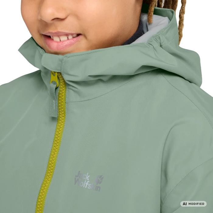 Jack Wolfskin Iceland 3in1 Funktionsjacke green zinnia (Junior)