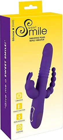 Sweet Smile Triple Thrusting Pearl Vibrator