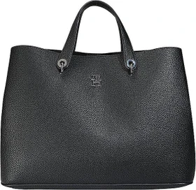 Tommy Hilfiger TH Emblem Satchel Handtasche schwarz