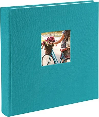 Goldbuch Buch Fotoalbum Bella Vista 25x25 weiße Seiten türkis