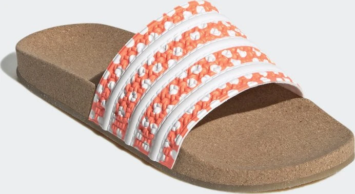 adidas Adilette beam orange/cloud white/gum (Damen)