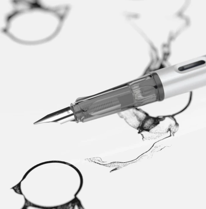 Lamy AL-star Special Edition 2022 white silver, rechte Hand, mittel