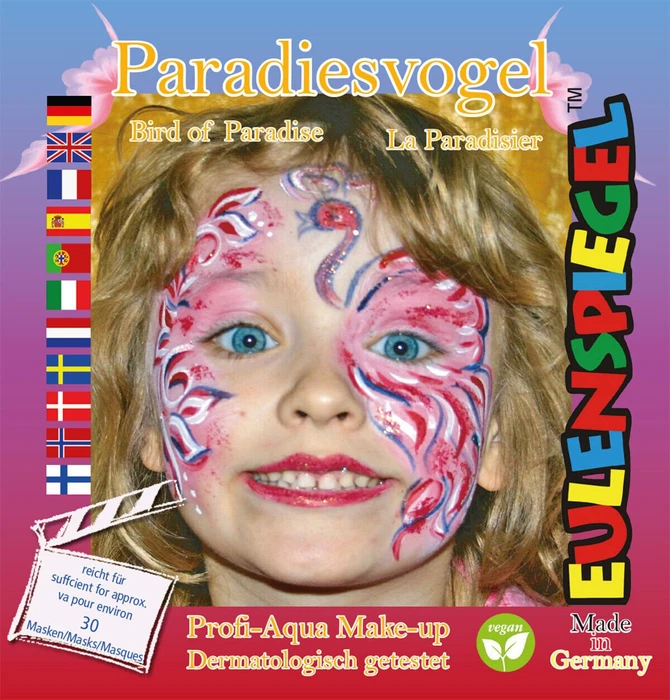 Eulenspiegel Paradiesvogel Schmink-Palette