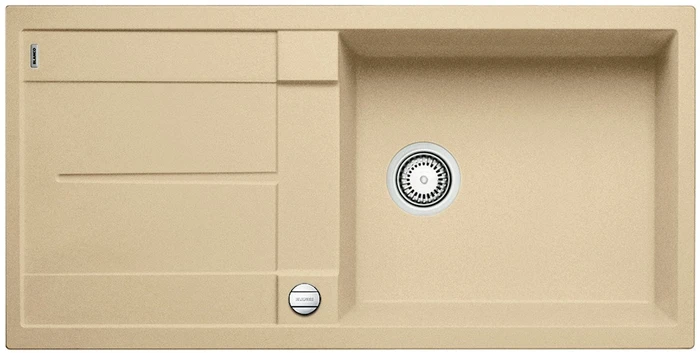 Blanco Metra XL 6 S Einbau Becken reversibel mit Ablauffernbedienung champagner